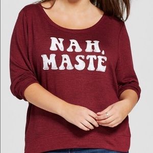 Fifth Sun Maroon Long Sleeve Graphic Shirt